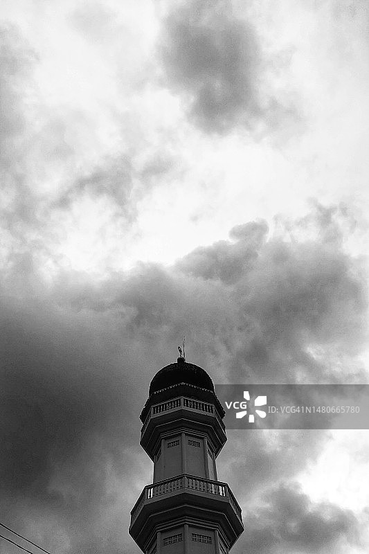 清真寺的宣礼塔图片素材