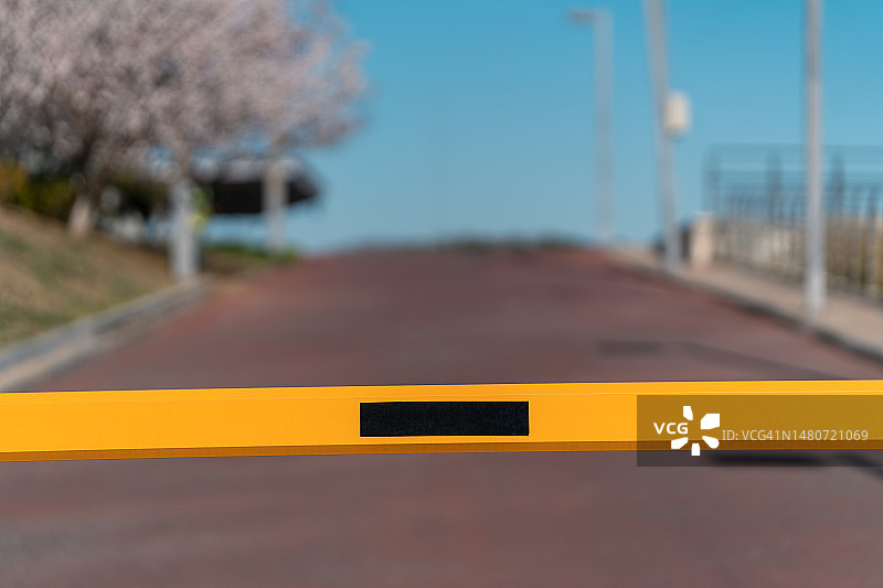 商业区停车场入口图片素材