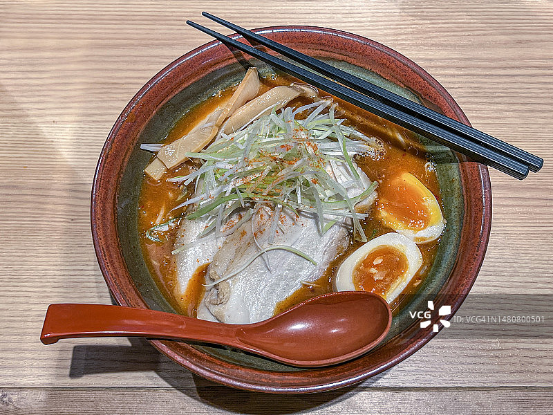 札幌辣味味噌拉面图片素材