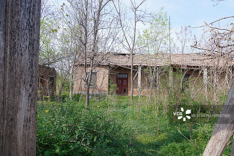 中国河南省的废弃房屋图片素材