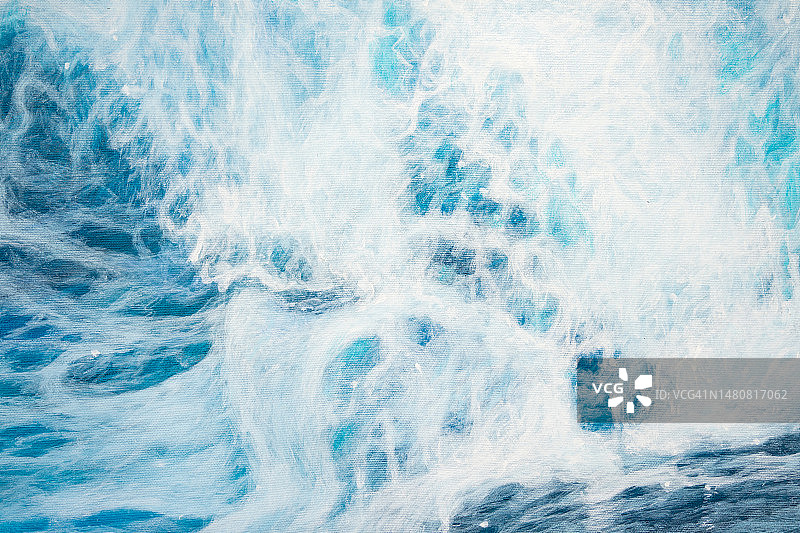 蓝色水面背景，泳池休憩，纯净水波图片素材