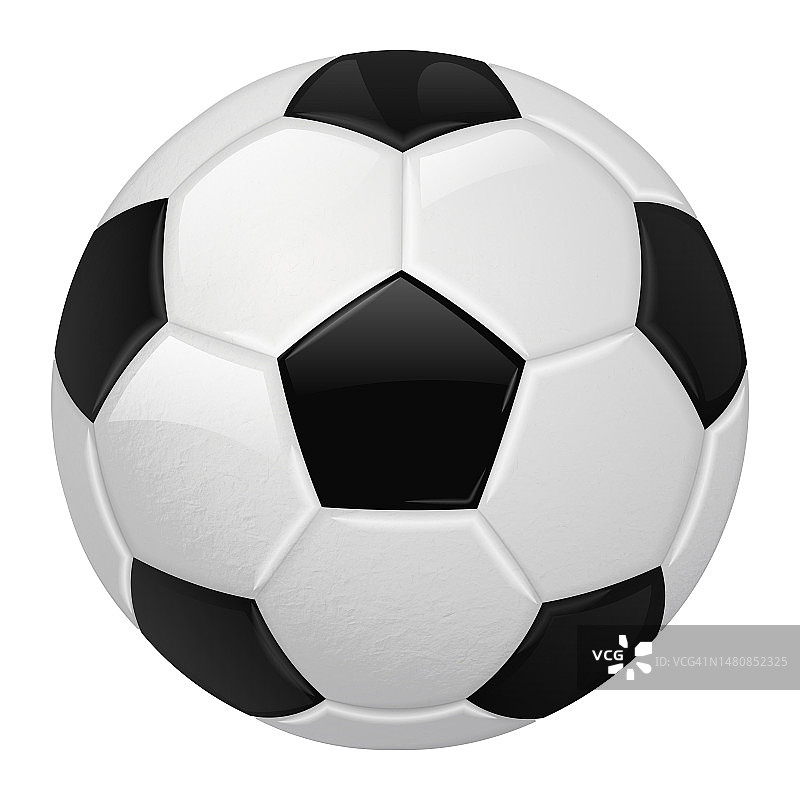 逼真的足球图标图片素材