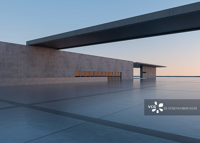 空混凝土建筑背景图片素材