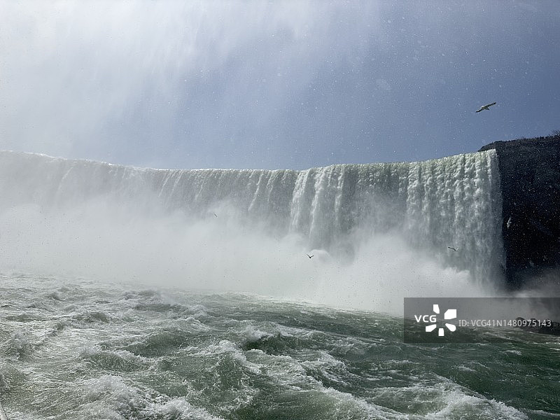 马蹄形瀑布图片素材