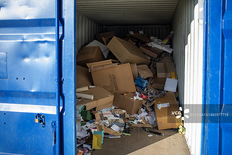 社区环保废纸回收箱图片素材