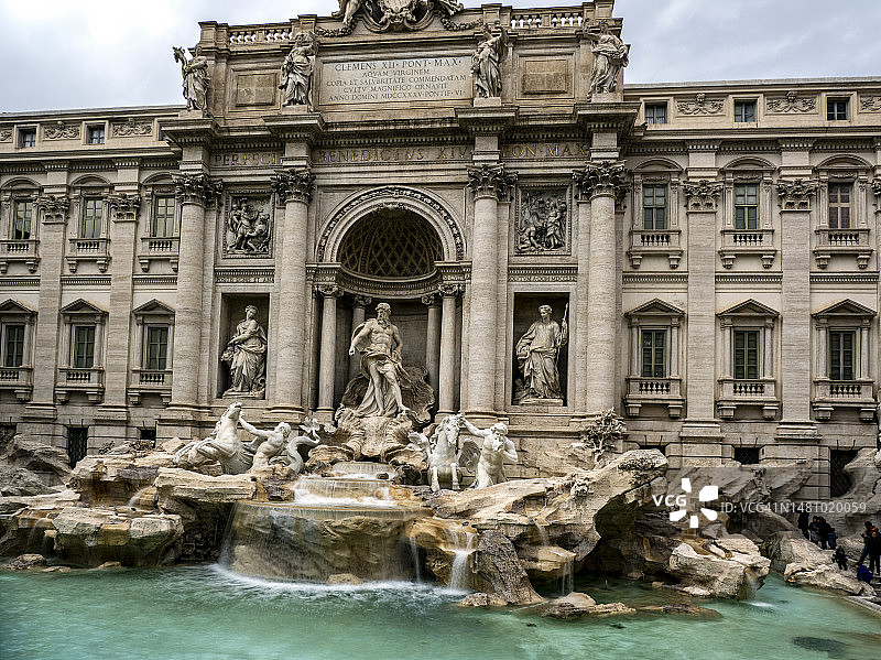 意大利罗马特莱维喷泉图片素材
