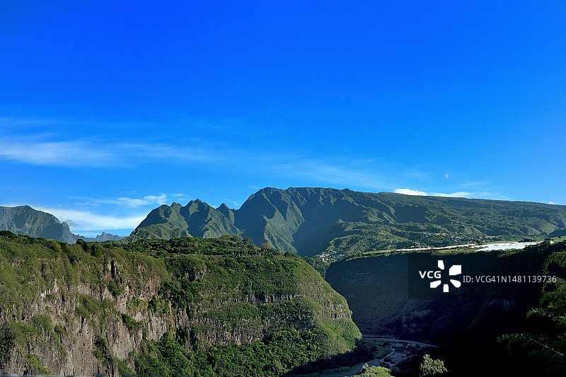 留尼汪岛：迪米提尔和锡拉奥斯竞技场的瞭望台图片素材