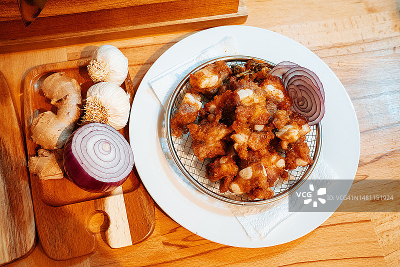 软骨炸排骨图片素材