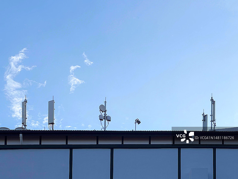 5G 4G电视广播卫星天线移动通信图片素材