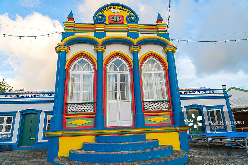 圣灵慈善神殿，葡萄牙亚速尔群岛图片素材