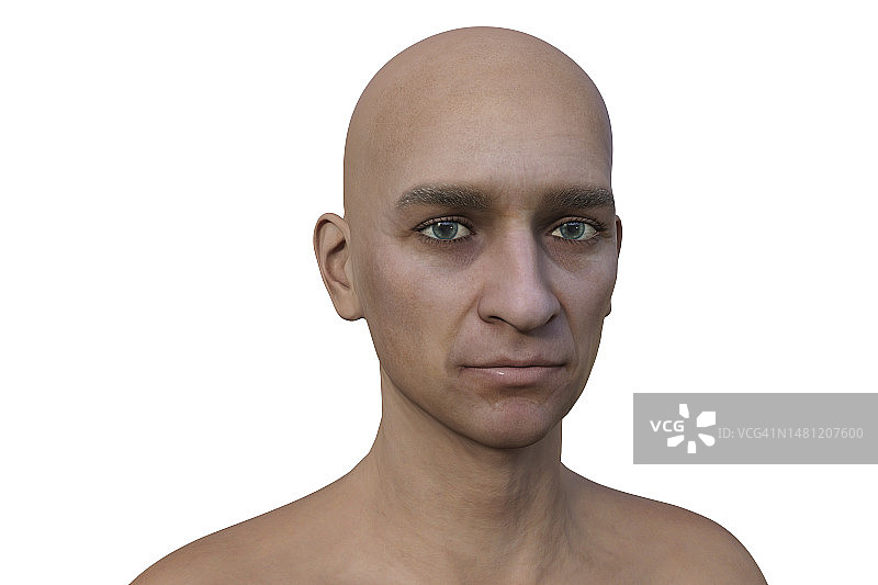 健康的中年男人插画图片素材