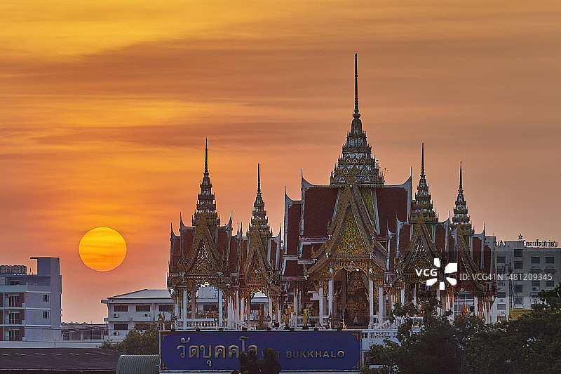 曼谷武卡洛寺图片素材
