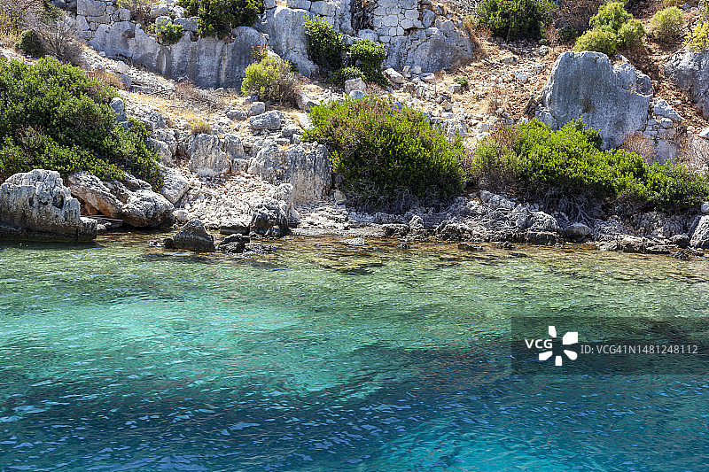 乘船游览所见海景图片素材