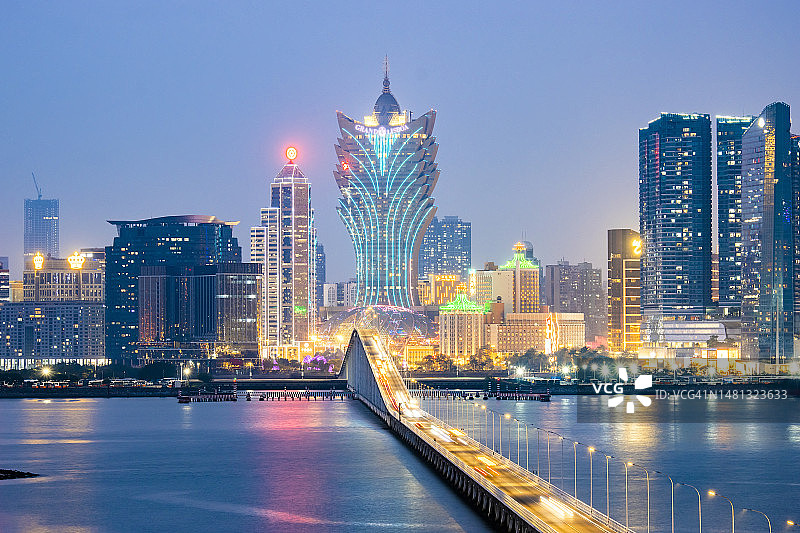 澳门天际线图片素材