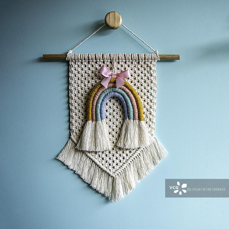 哥伦比亚墙上的包包特写图片素材