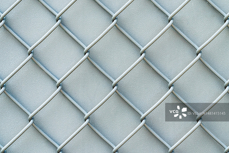 美国伊利诺伊州芝加哥市的白色或银色链条围栏特写照片图片素材