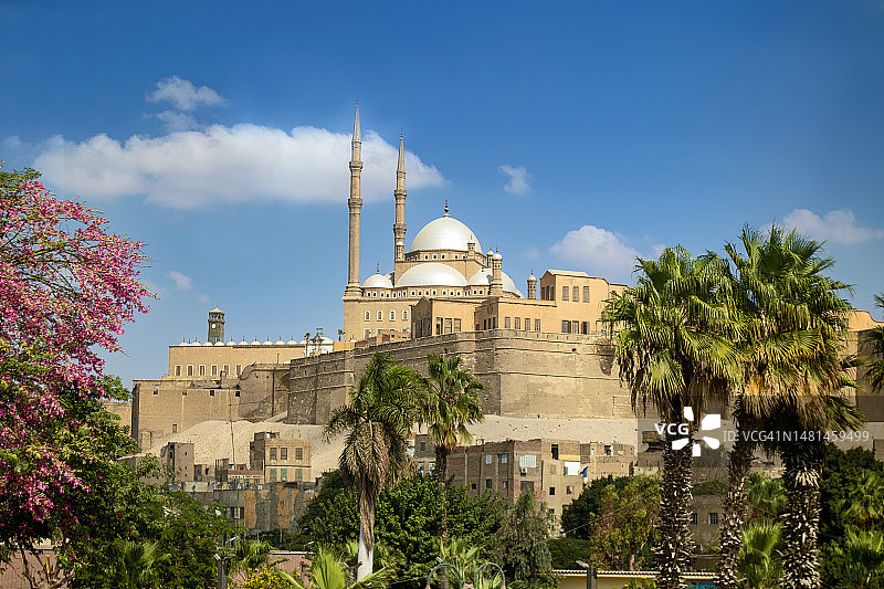 开罗城堡的穆罕默德·阿里清真寺图片素材