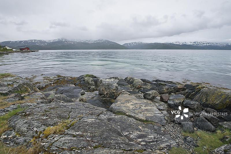 挪威Kvaloya岛Kvalsund图片素材