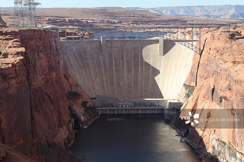 鲍威尔湖的干旱图片素材