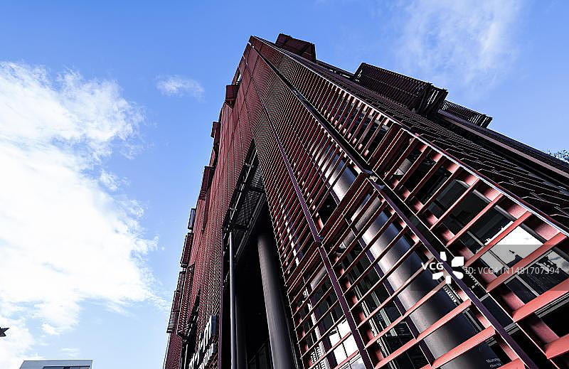 德国乌尔姆独特结构建筑立面图片素材