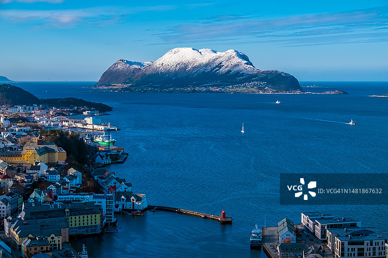 挪威奥勒松市风光图片素材