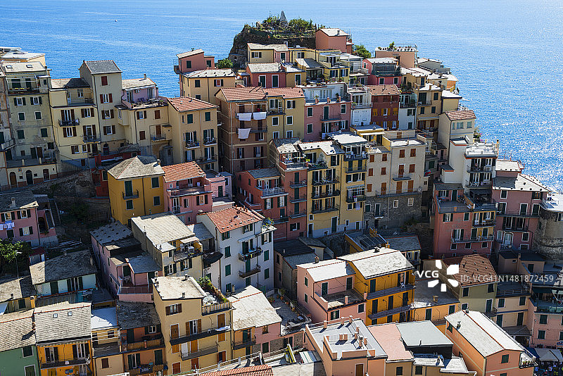 意大利里维埃拉：五渔村马纳罗拉图片素材