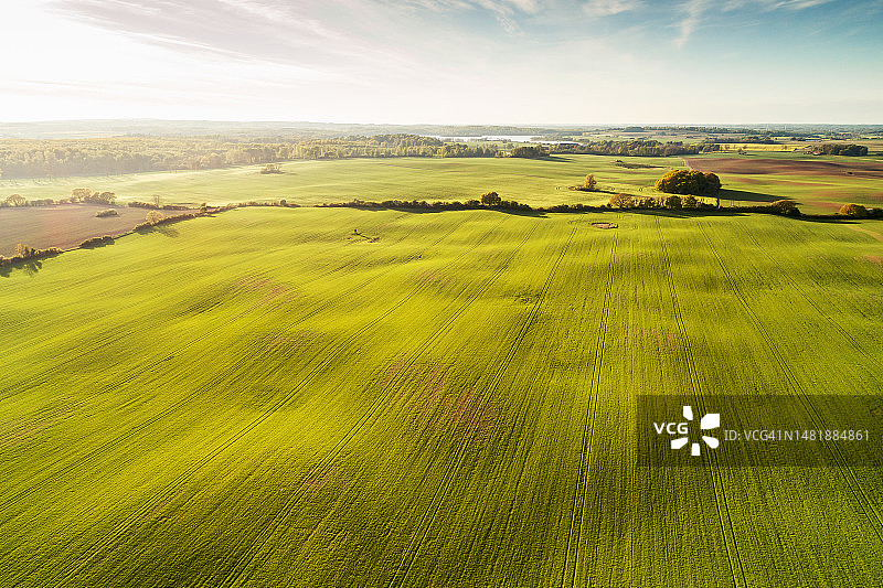 农业景观航拍图片素材