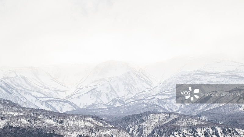 冬季的知床国家公园图片素材