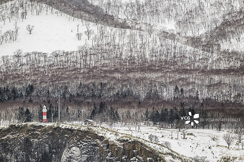 冬季的知床国家公园图片素材