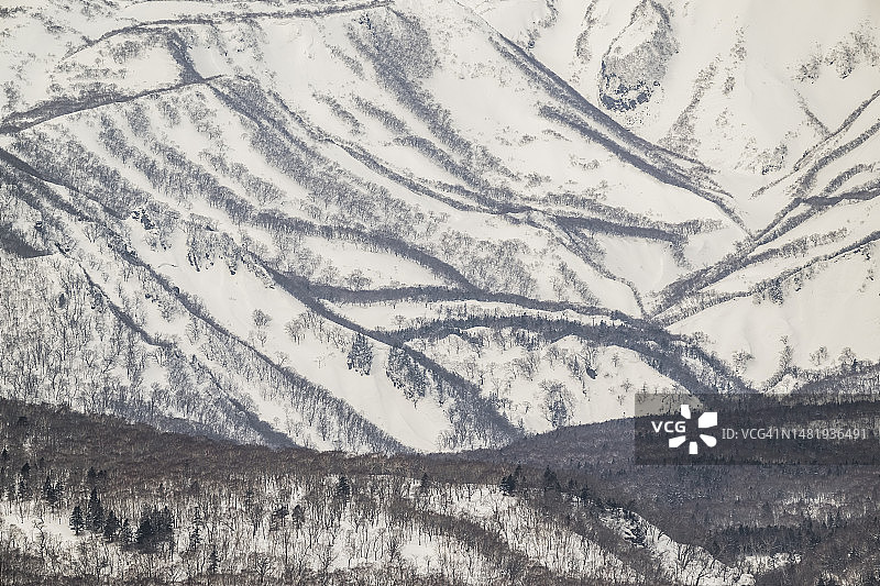 冬季的知床国家公园图片素材