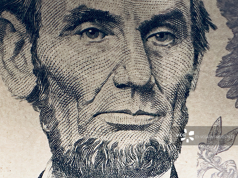 亚伯拉罕·林肯肖像图片素材