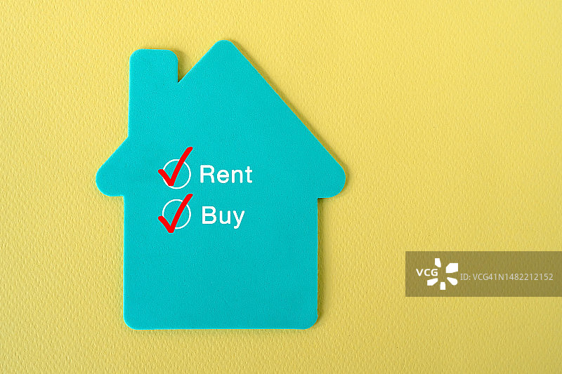 房屋租赁或购买所有权概念图片素材