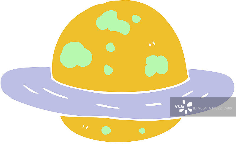 扁平风格星球插画图片素材