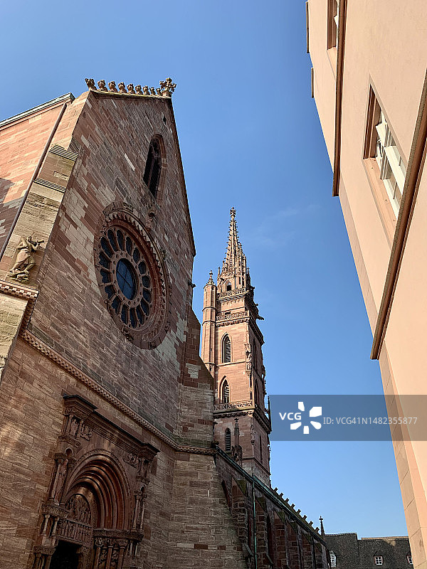 瑞士巴塞尔美丽的城市风光图片素材