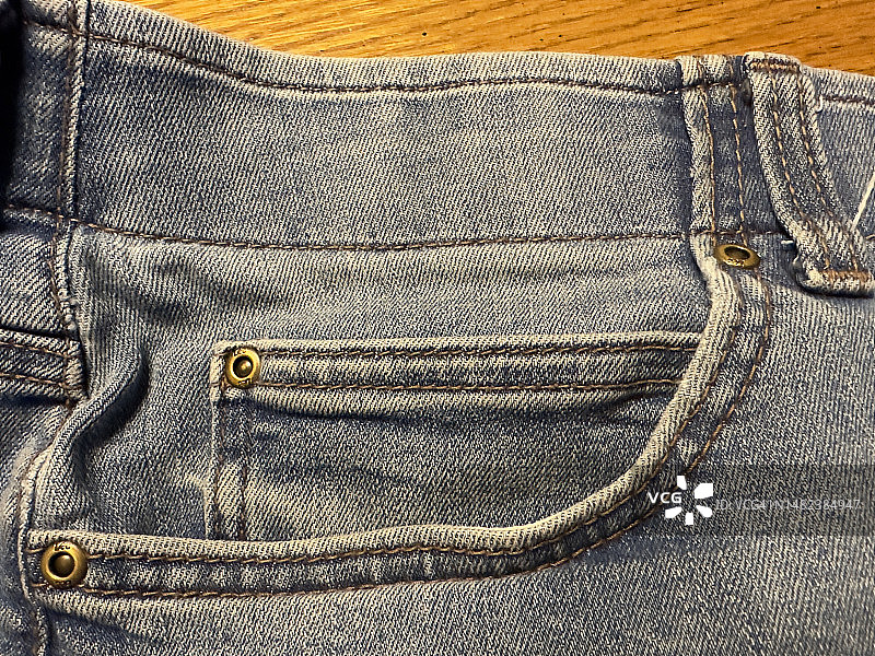 蓝色牛仔布 - 纺织时尚图片素材