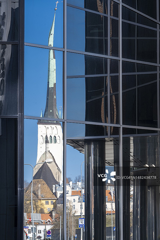 爱沙尼亚塔林圣奥拉夫教堂图片素材