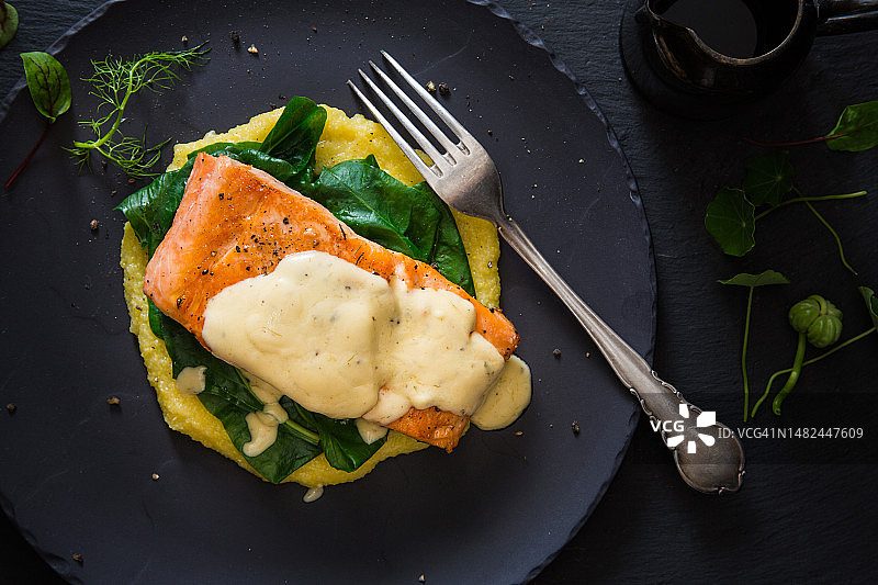 柠檬汁三文鱼图片素材