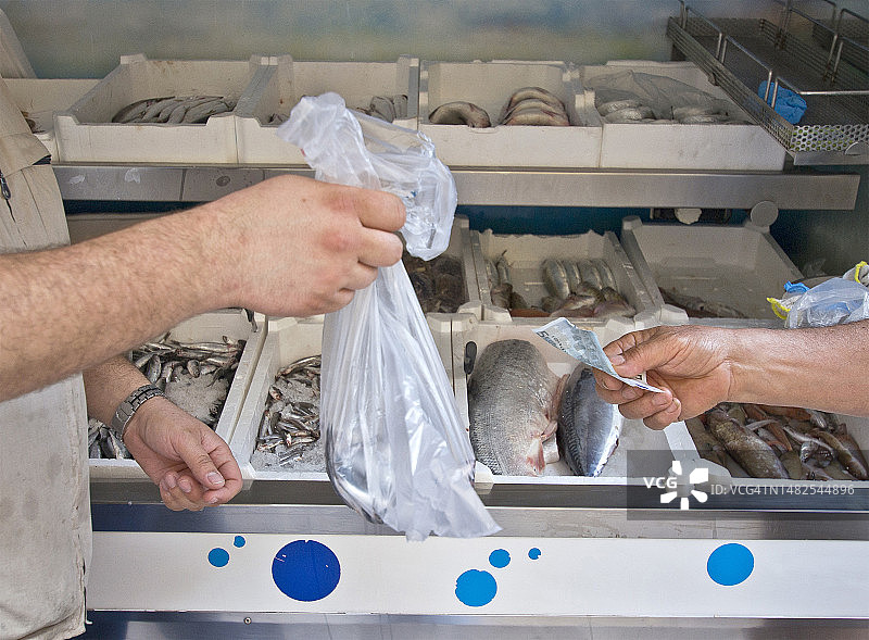 罗马的鱼市交易图片素材