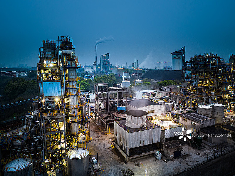 化学石油加工炼油厂图片素材