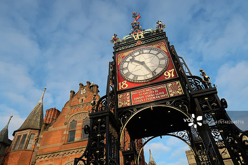 切斯特的伊斯特盖特钟图片素材