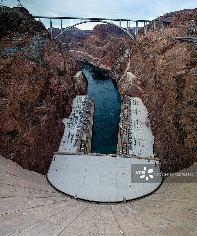 内华达州博尔德城拉斯维加斯附近的胡佛水坝图片素材