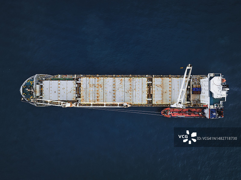 蓝色中的俯视角度图片素材