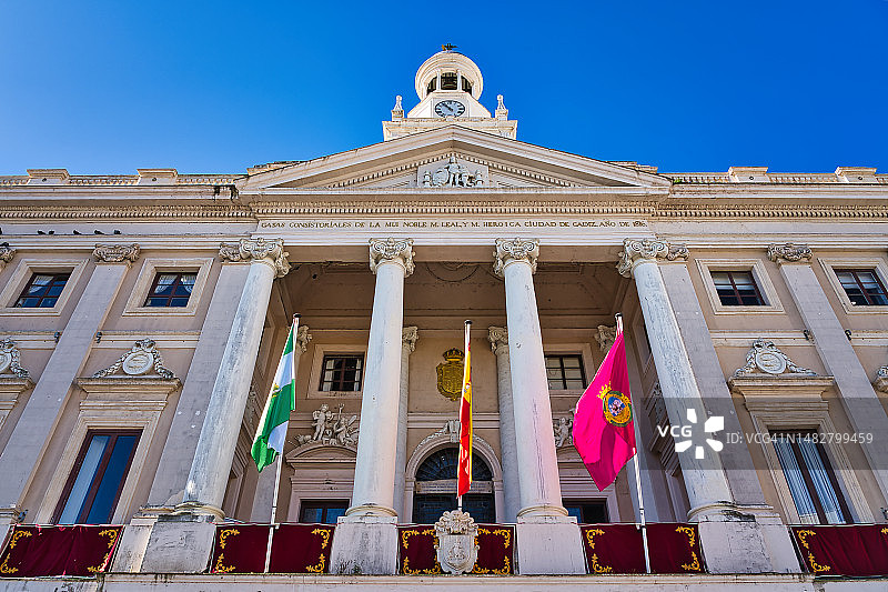 西班牙加的斯市政厅图片素材