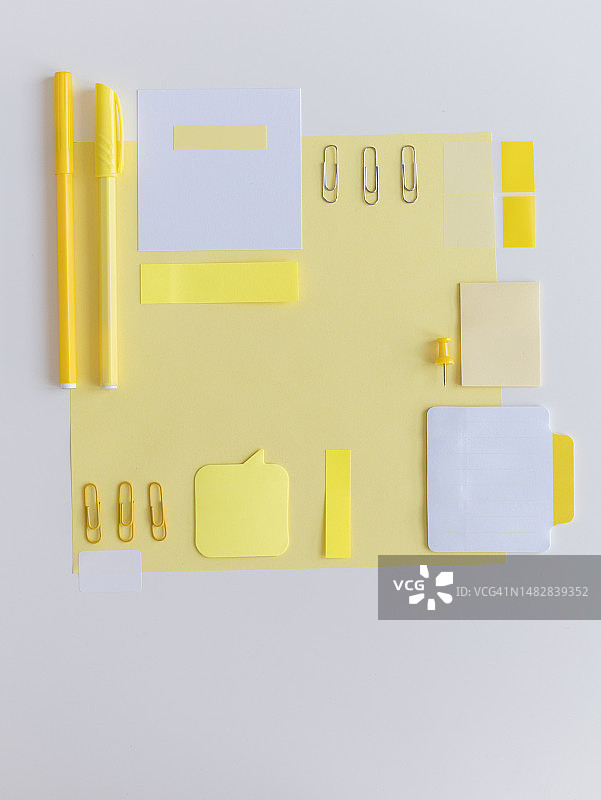 黄色情绪板素材照片图片素材