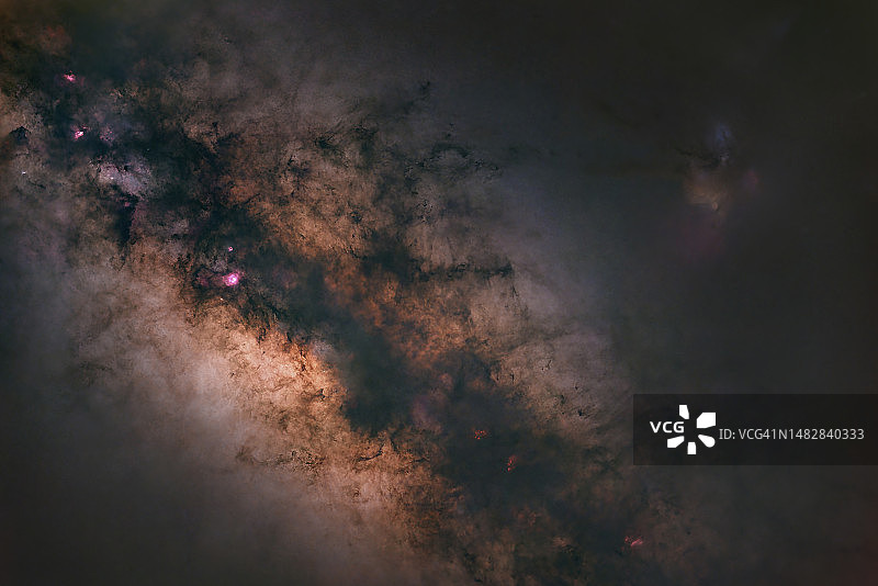 壮丽的银河系特写图片素材