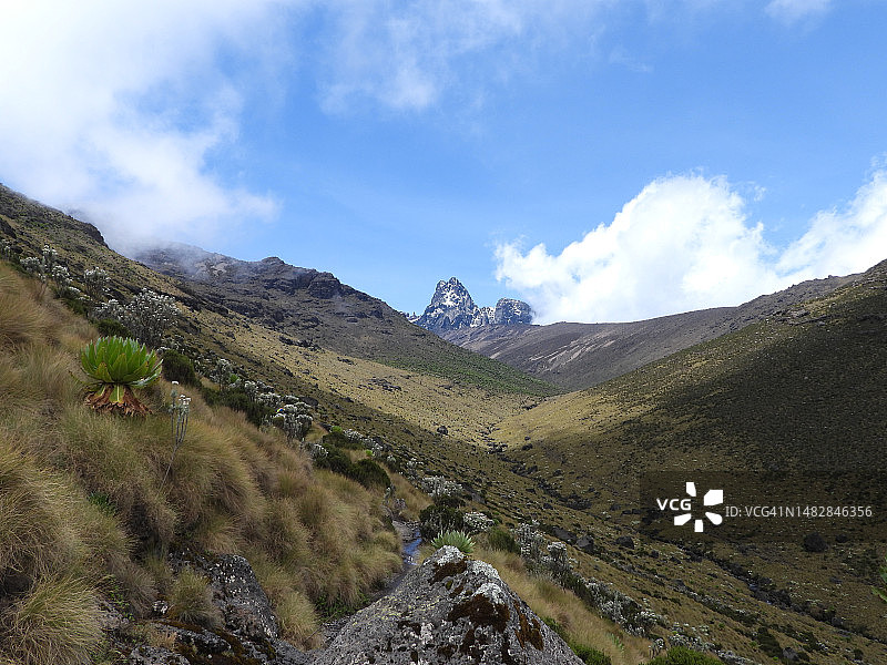 肯尼亚肯尼亚山山脉风光图片素材