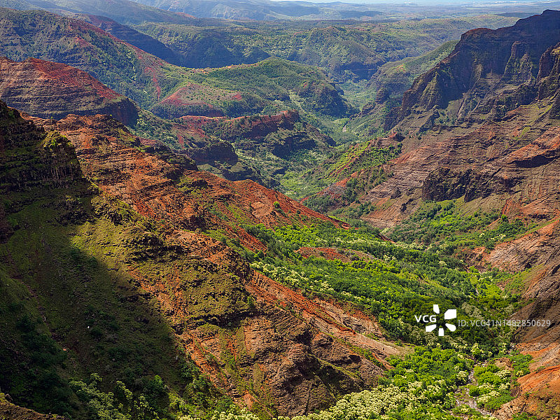 可爱岛怀梅阿峡谷，夏威夷图片素材