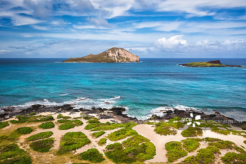 美国夏威夷瓦胡岛海景图片素材
