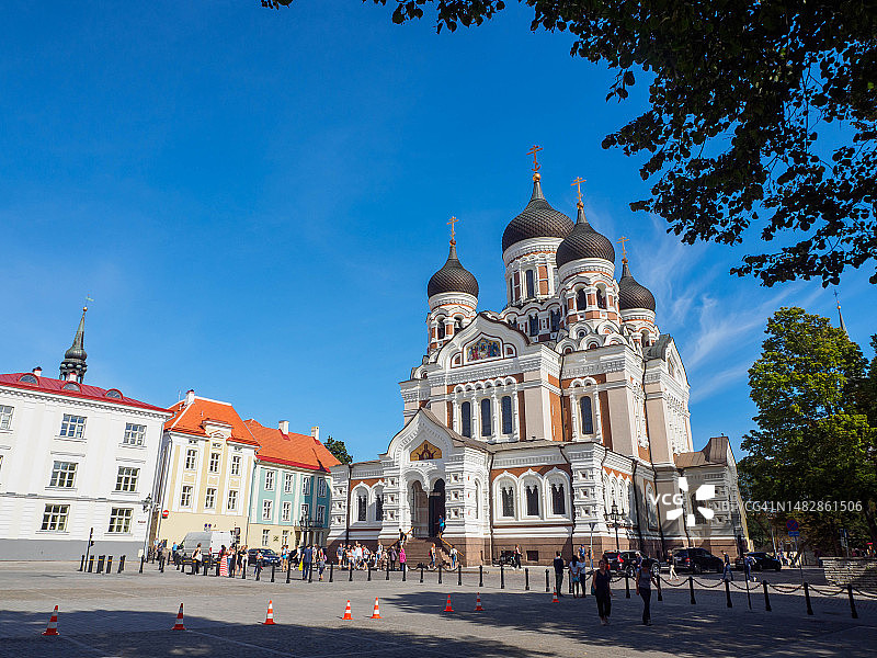 塔林亚历山大·涅夫斯基主教座堂，爱沙尼亚图片素材