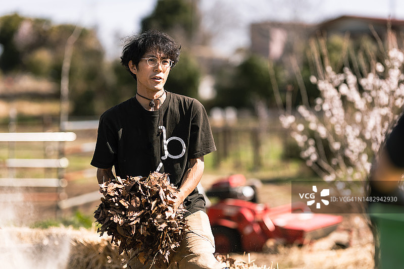 有机农场上的农活图片素材